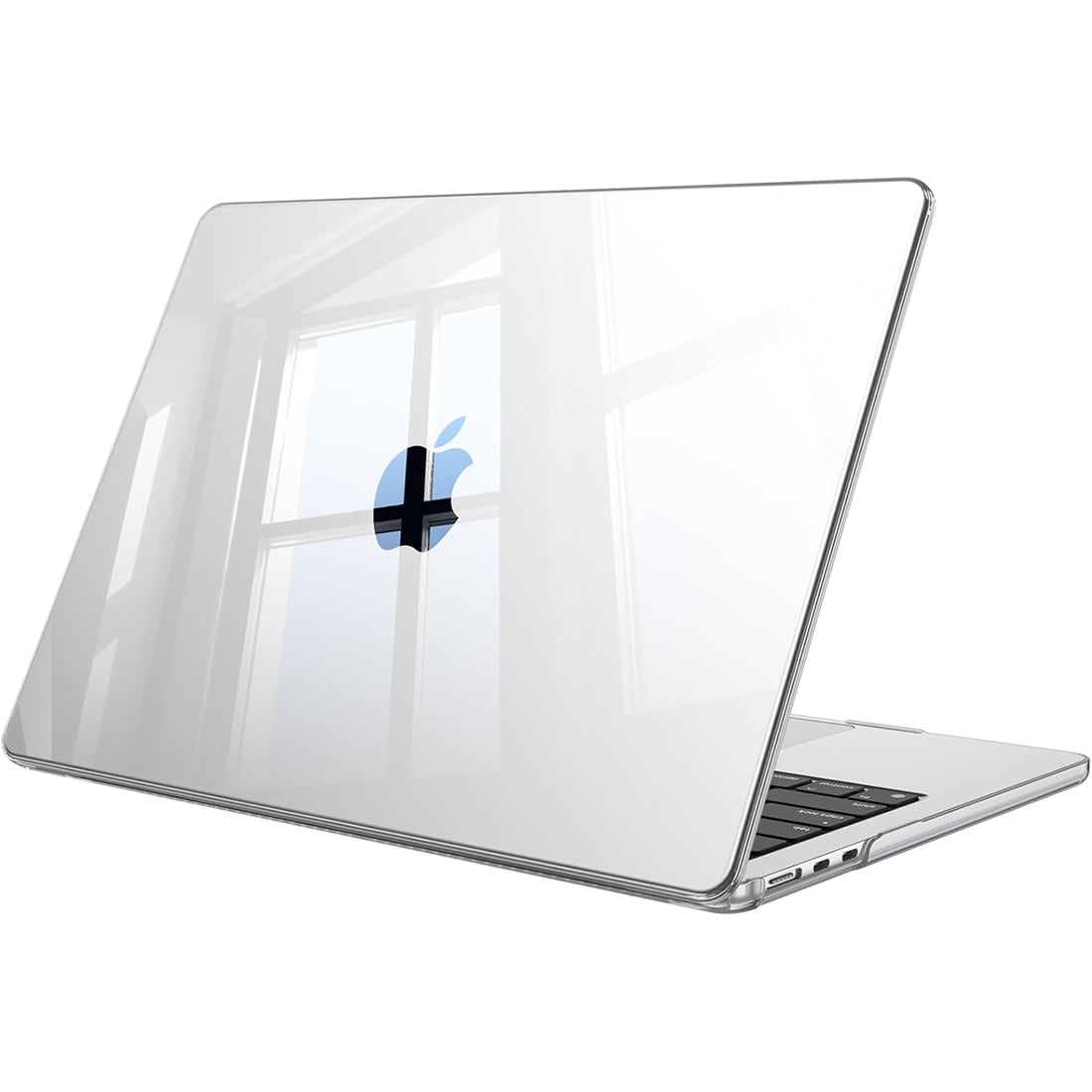 FUNDA CASE PROTECTOR ACRILICO MACBOOCK AIR 13.6 CHIP M2/M3/M4/M5 (2022/2026) - TRANSPARENTE - 1