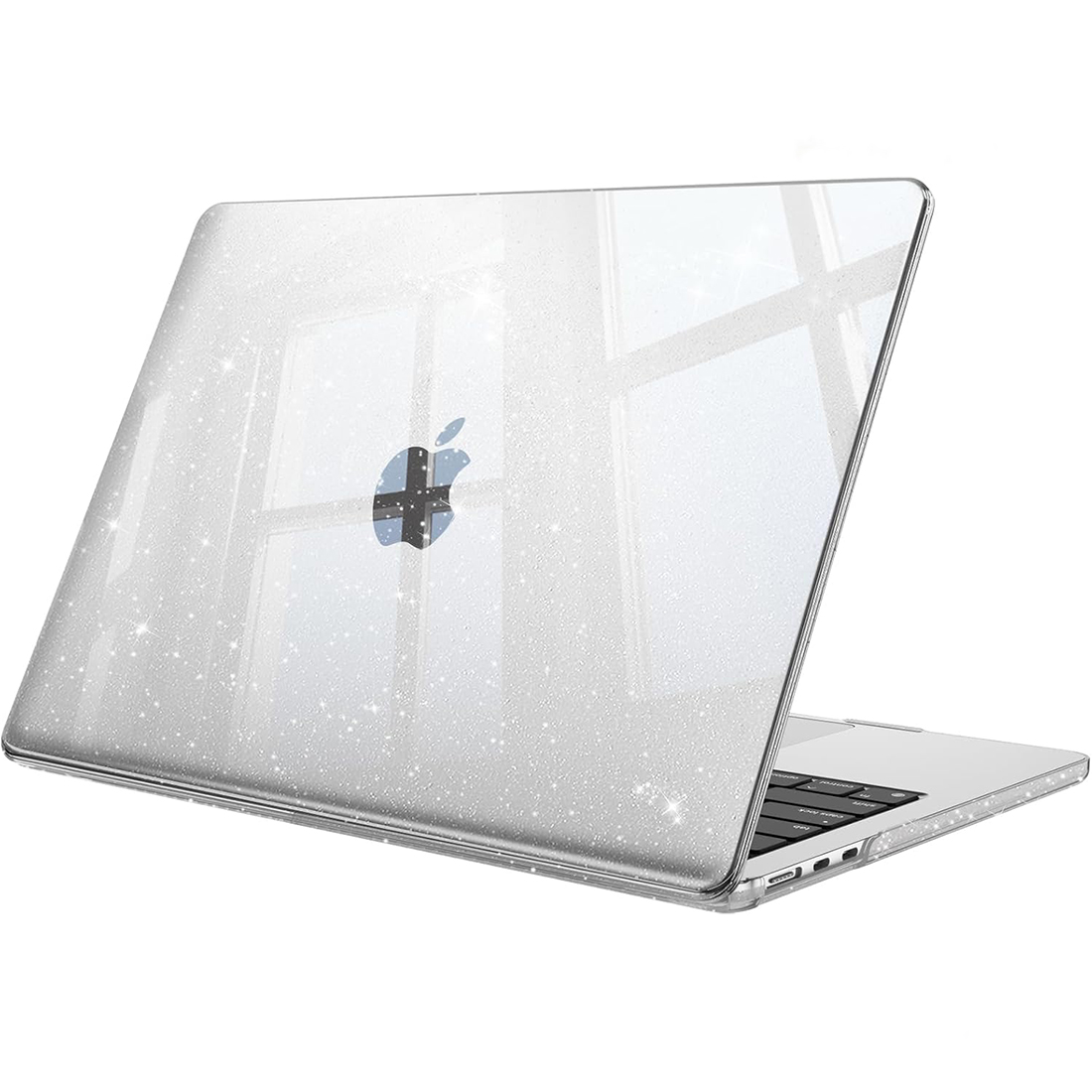 FUNDA CASE PROTECTOR ACRILICO MACBOOCK AIR 13.6 CHIP M2/M3/M4/M5 (2022/2026) - GLITTER - 1