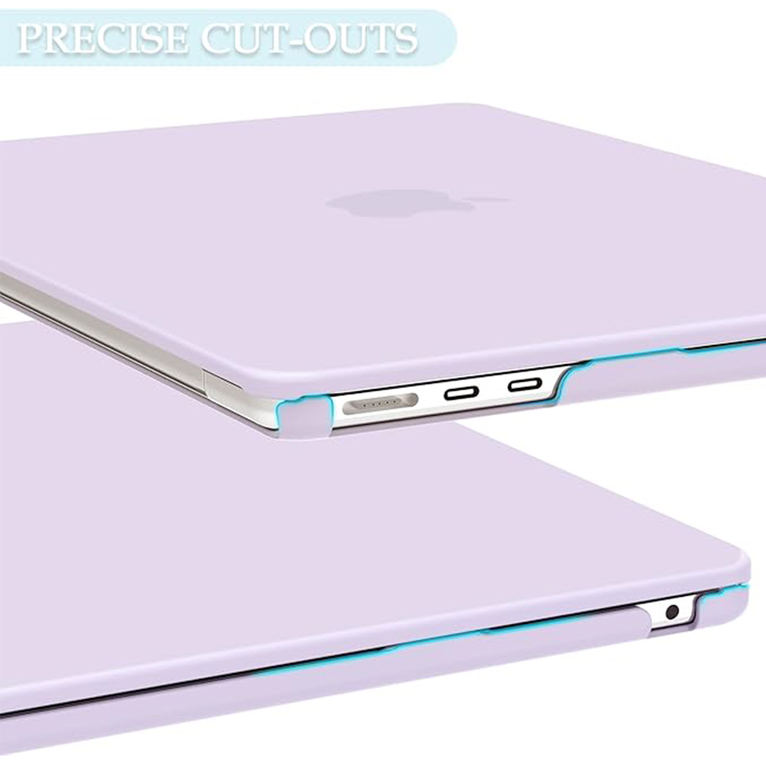 FUNDA CASE PROTECTOR ACRILICO MACBOOCK AIR 13.6 CHIP M2/M3/M4/M5 (2022/2026) - LILA MATE - 3