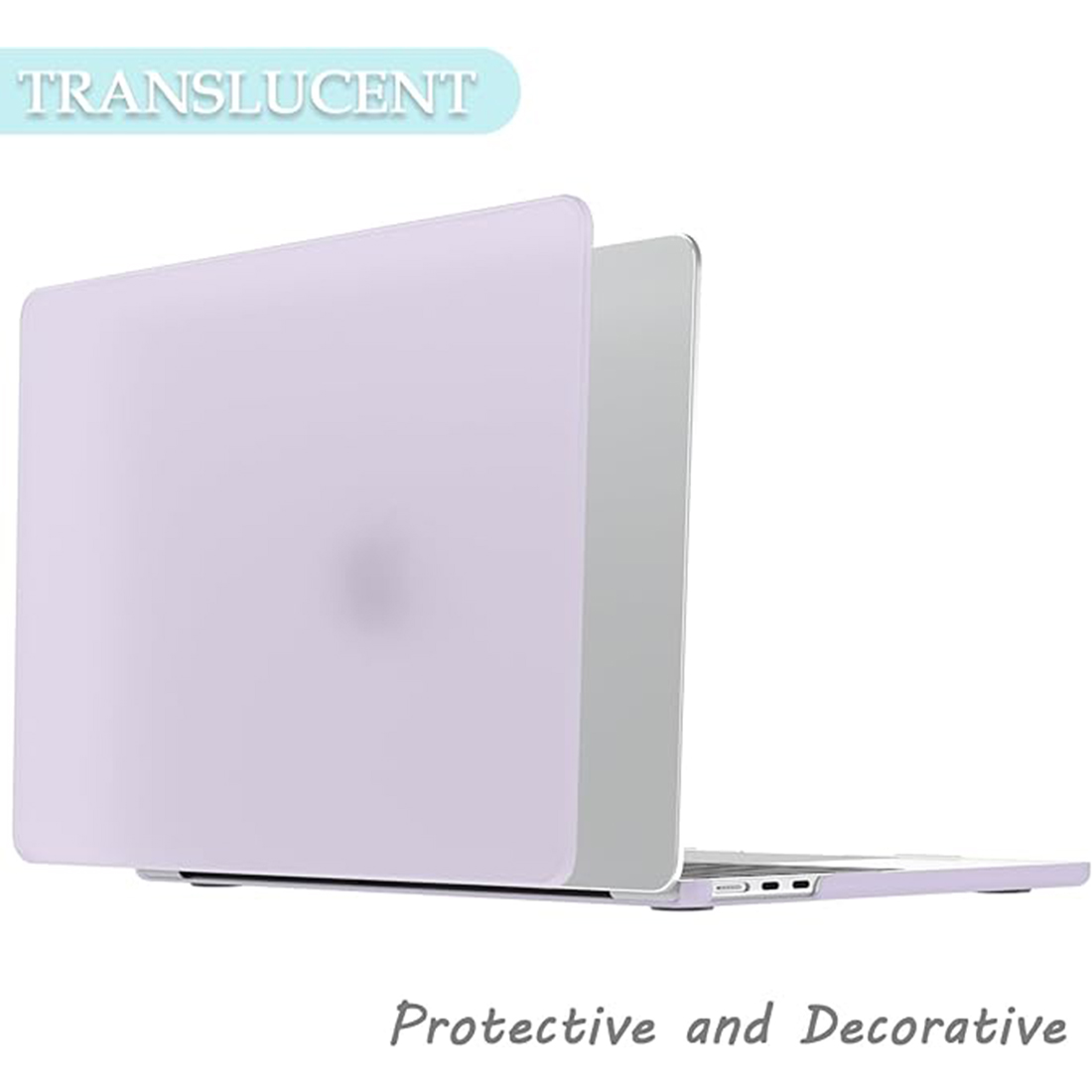 FUNDA CASE PROTECTOR ACRILICO MACBOOCK AIR 13.6 CHIP M2/M3/M4/M5 (2022/2026) - LILA MATE - 6