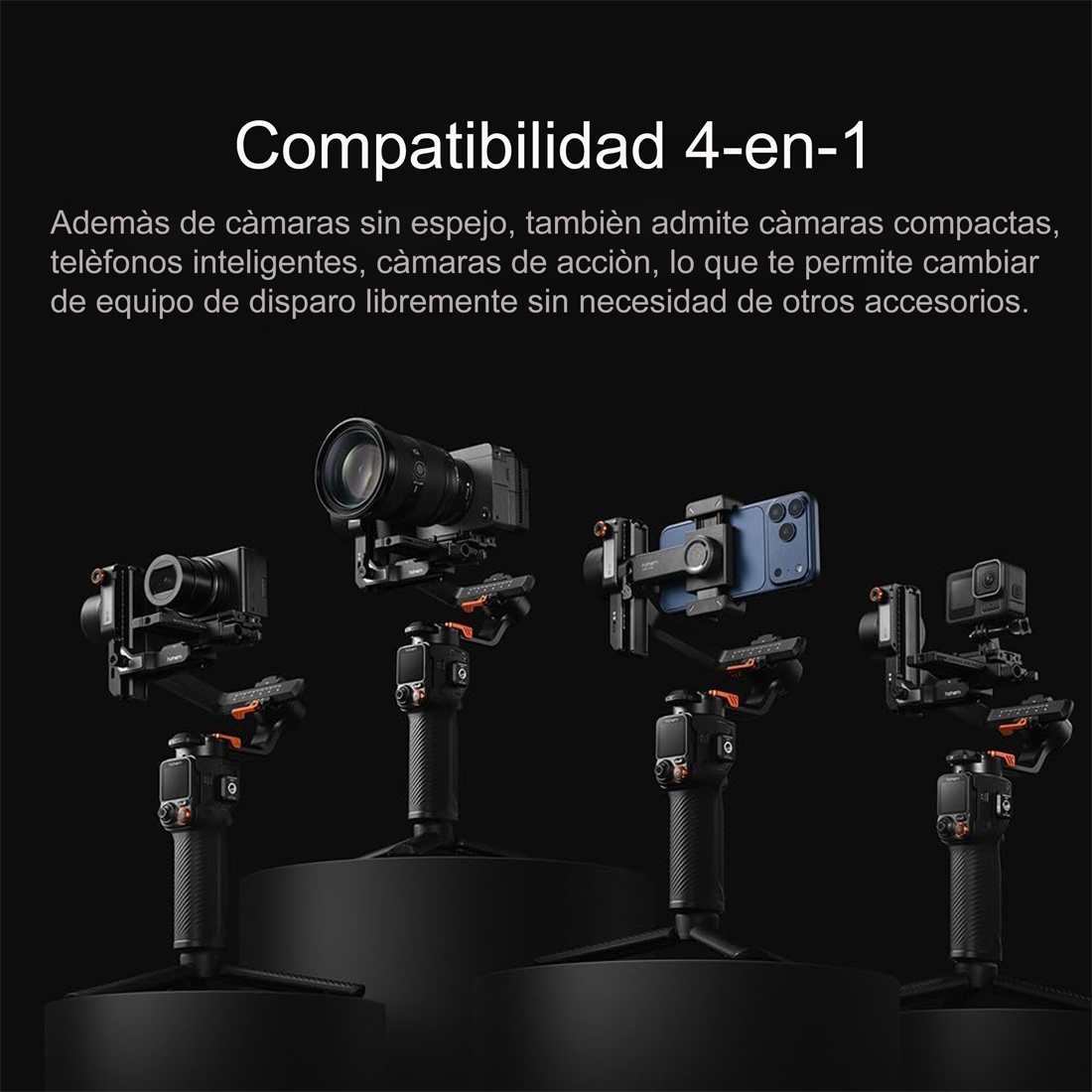 ESTABILIZADOR HOHEM ISTEADY MT3 PRO IA PAR CAMARAS Y SMARTPHONES - 4
