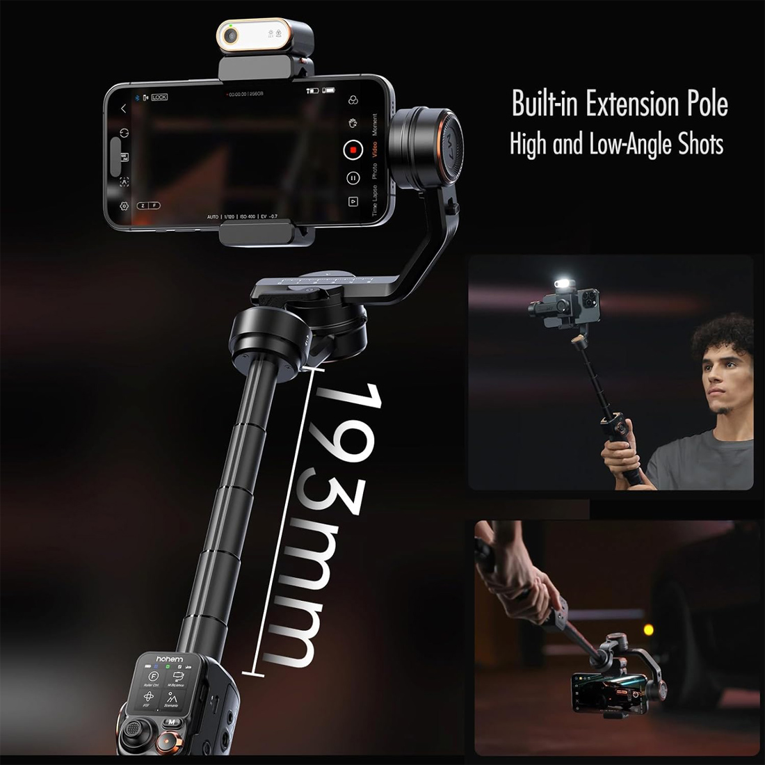 ESTABILIZADOR HOHEM ISTEADY M7 PARA CELULARES ANDROID Y IOS - 2