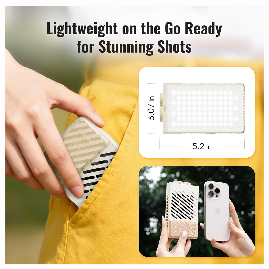 LUZ LED ZHIYUN FIVERAY M40 SE COMBO BICOLOR PARA VIDEO Y FOTOGRAFÍA - 5