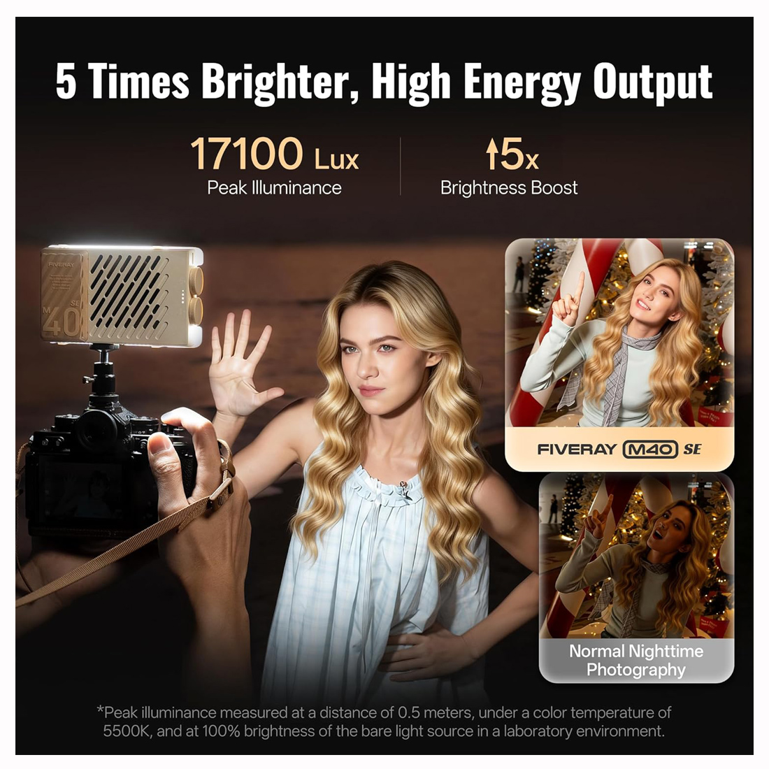 LUZ LED ZHIYUN FIVERAY M40 SE COMBO BICOLOR PARA VIDEO Y FOTOGRAFÍA - 7
