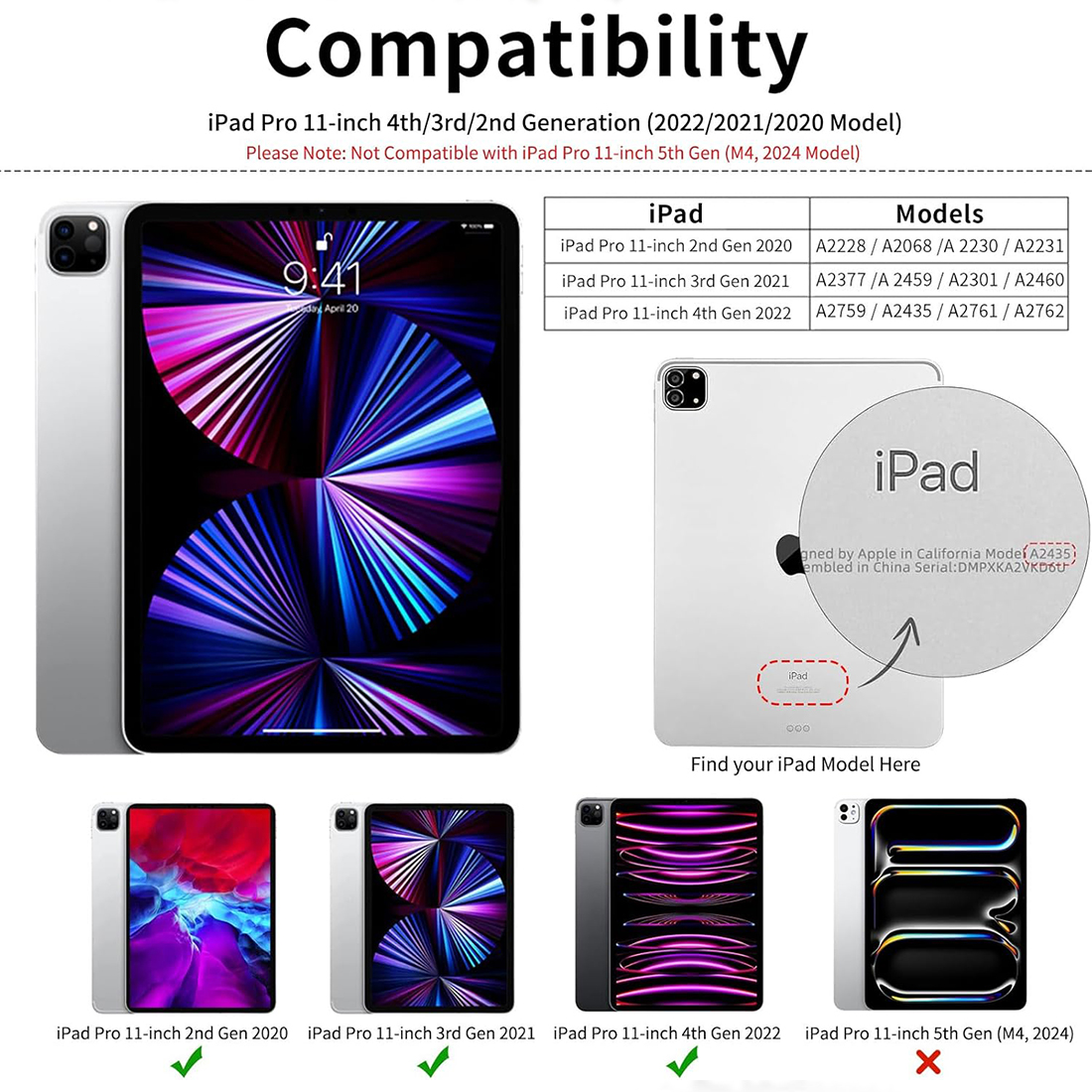FUNDA CASE PROTECTOR DE LUJO CON SOPORTE DE LAPIZ PARA IPAD PRO 11' M1 M2 2020/2021/2022 - GRIS - 2