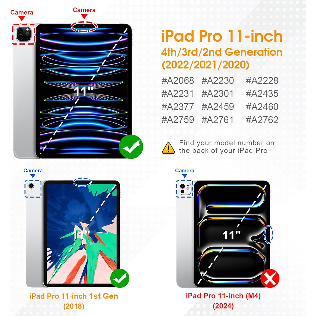 FUNDA CASE PROTECTOR HIBRIDO CON BORDE Y SOPORTE PARA EL LÁPIZ PARA IPAD PRO 11 M2 (2020/2021/2022) - ROSADO - 2