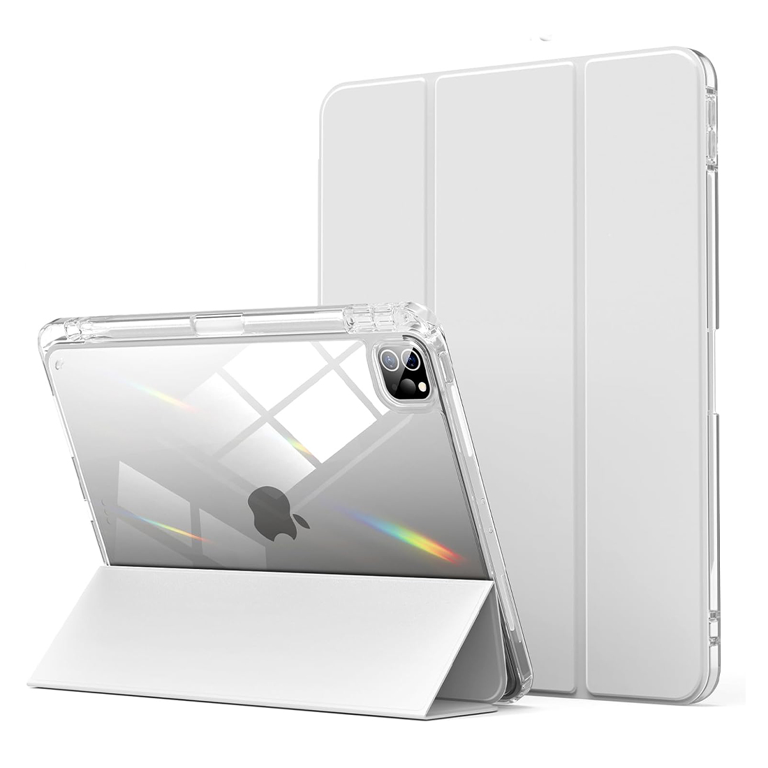 FUNDA CASE PROTECTOR HIBRIDO SIN BORDE Y SOPORTE PARA EL LÁPIZ PARA IPAD PRO 11 M2 (2020/2021/2022) - GRIS - 1