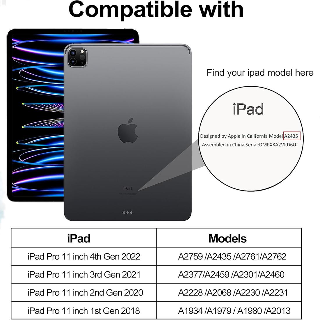 FUNDA CASE PROTECTOR HIBRIDO SIN BORDE Y SOPORTE PARA EL LÁPIZ PARA IPAD PRO 11 M2 (2020/2021/2022) - VERDE OSCURO - 2