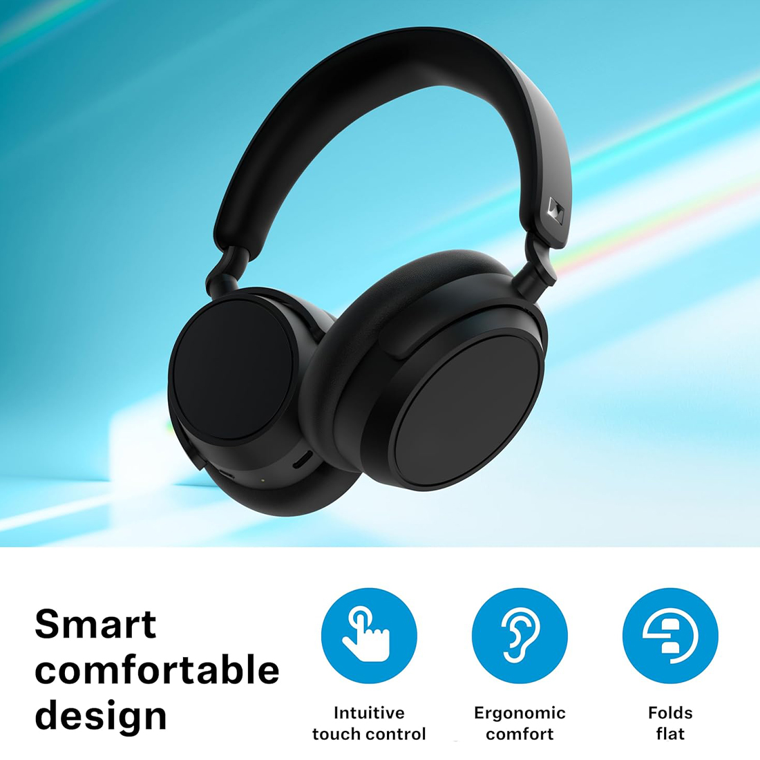 AUDIFONOS AURICULARES INALAMBRICOS SENNHEISER ACCENTUM PLUS ANC 50H - NEGRO - 7