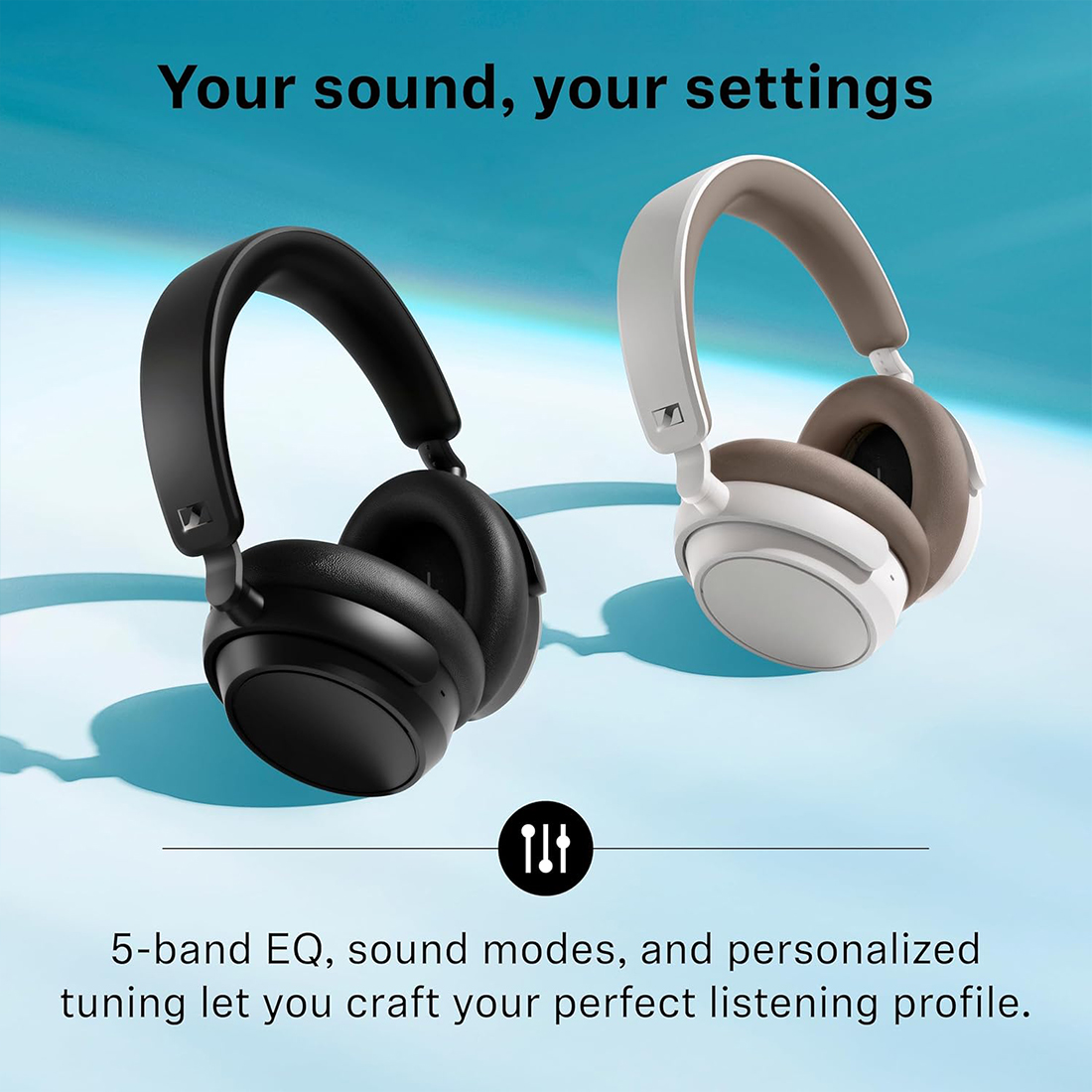 AUDIFONOS AURICULARES INALAMBRICOS SENNHEISER ACCENTUM PLUS ANC 50H - BLANCO - 4