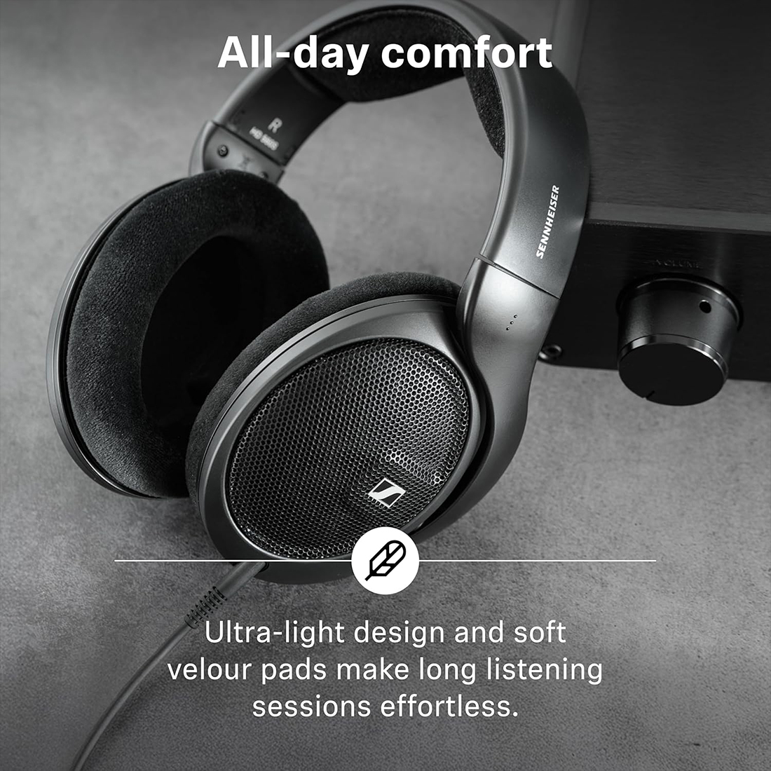AUDIFONOS AURICULARES SENNHEISER HD 560S OPEN-BACK HEADPHONES - NEGRO - 7