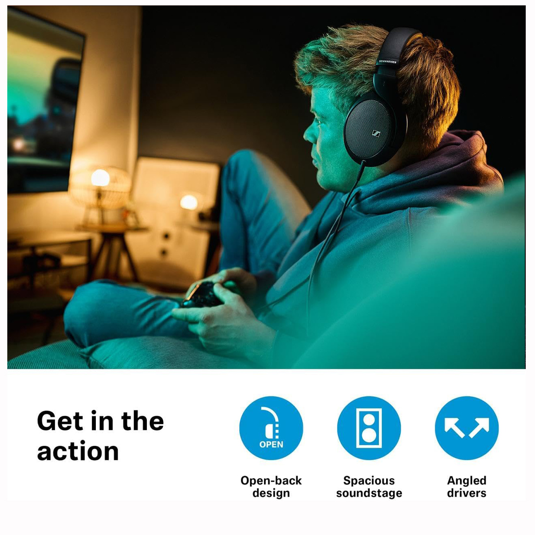 AURICULARES SENNHEISER HD 550 AUDIOFILOS APERTURA TRASERA - 5