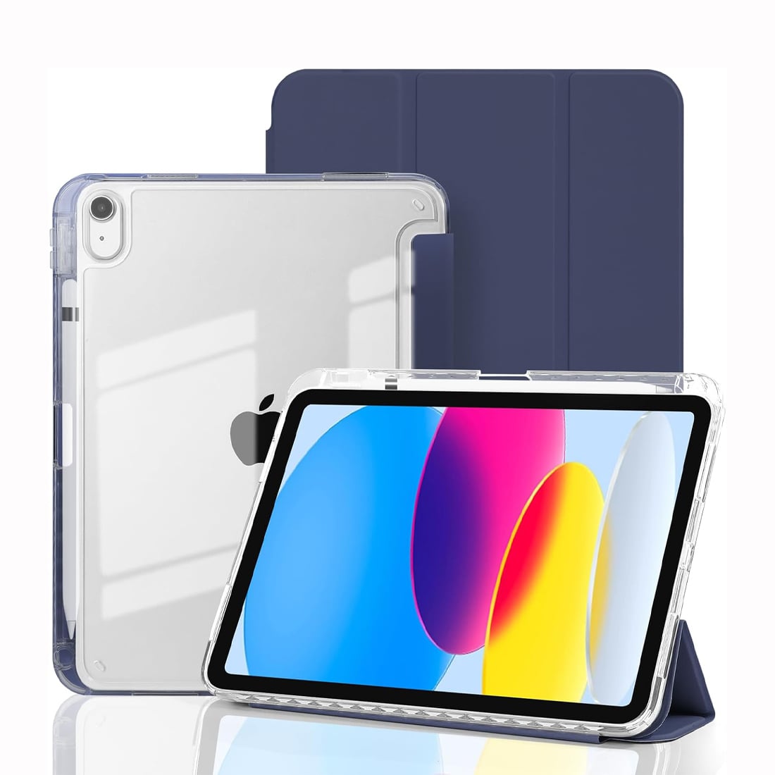 CASE SMART IPAD A16 11VA GEN 2025 10MA 2022 - AZUL TRANSP - 1