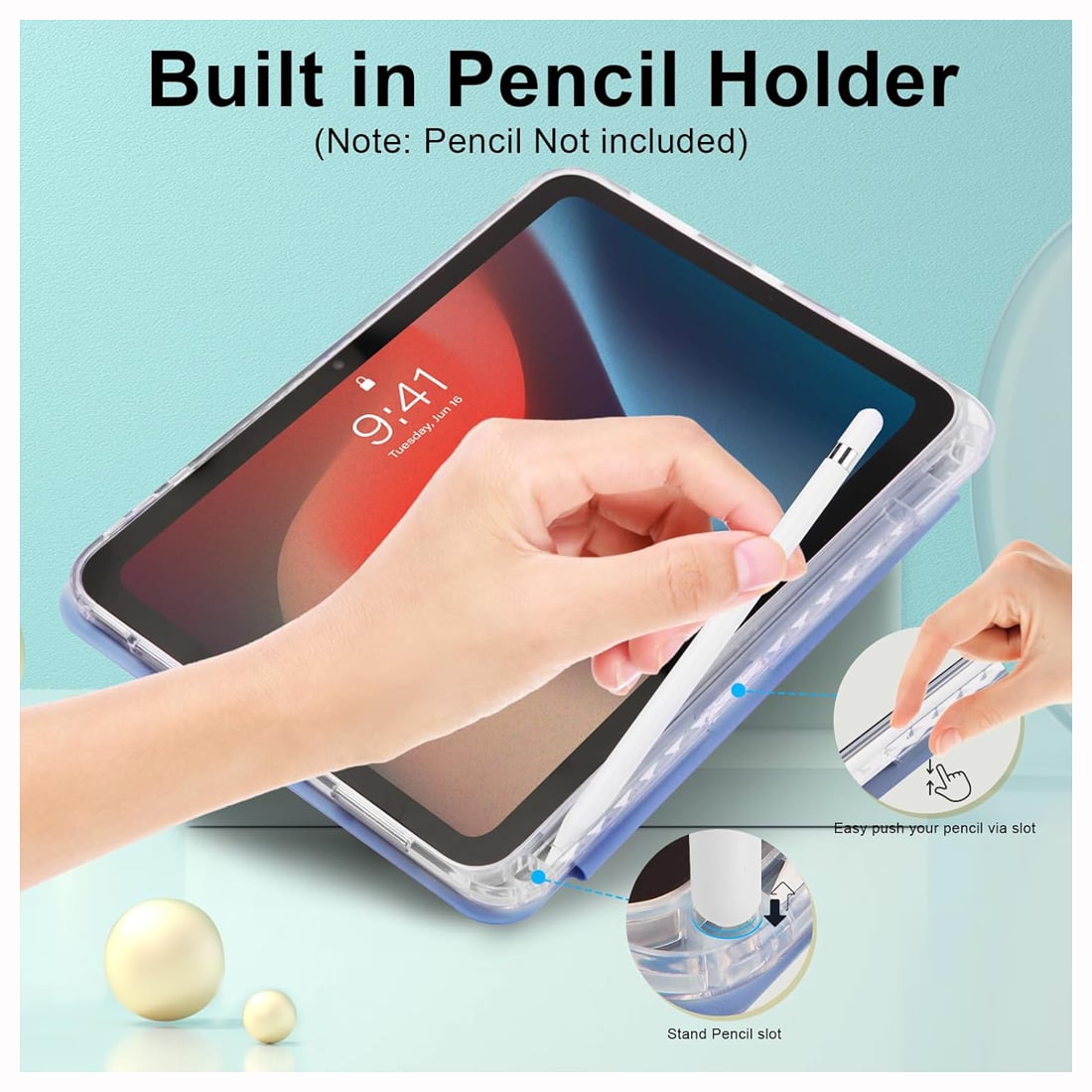 CASE SMART PARA IPAD A16 11TH GEN 2025 10TH GEN 2022 - LAVANDA - 3
