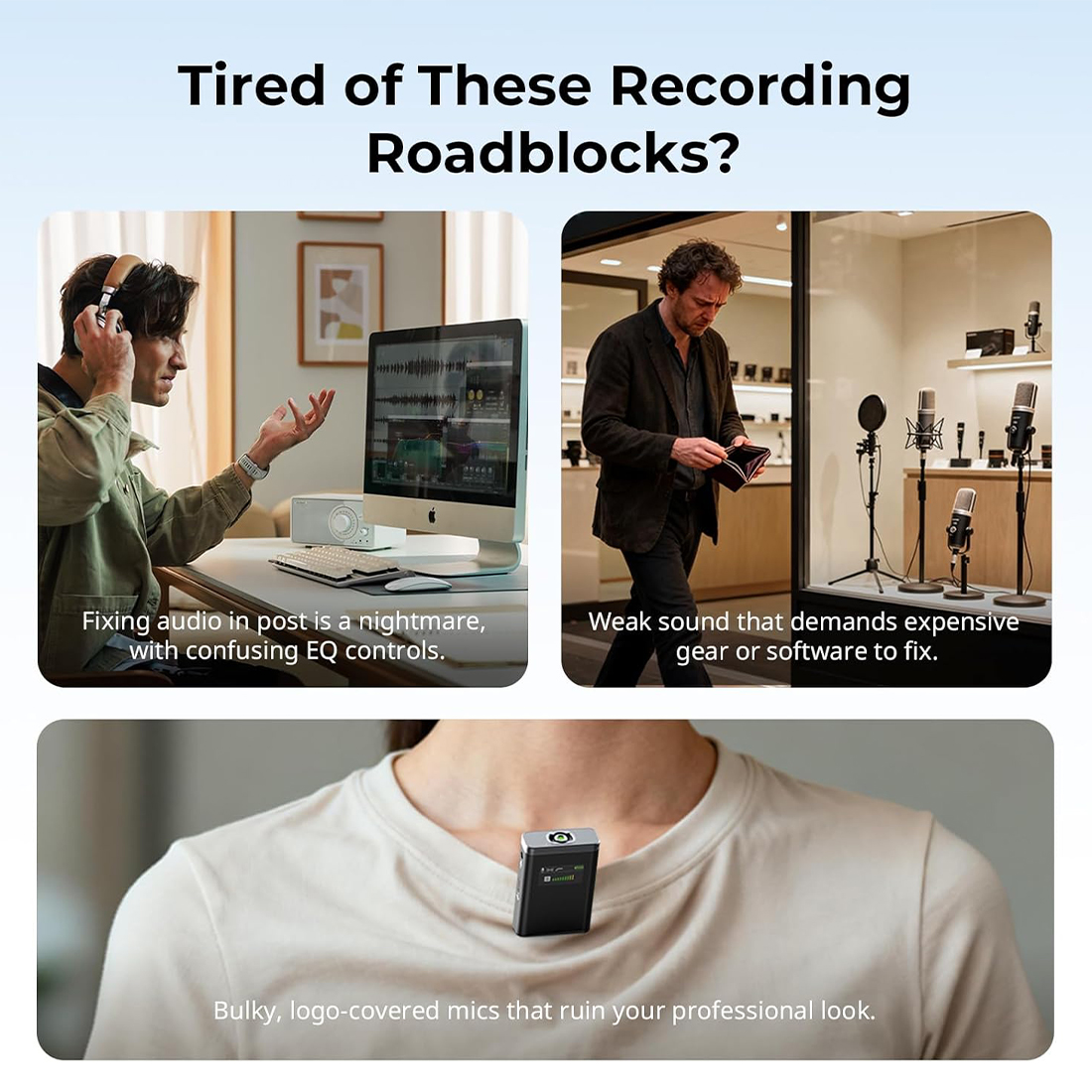 SMALLRIG S70 WIRELESS MICROPHONE FOR CAMERA AND SMARTPHONE 5715 - NEGRO - 2
