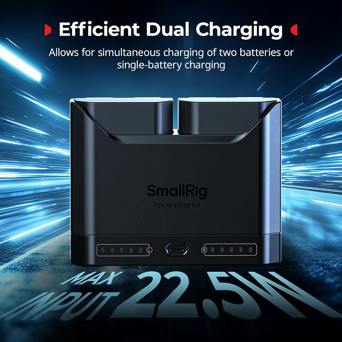 SMALLRIG CAMERA BATTERY KIT FOR NP FZ100 22.5W 5483 - 2