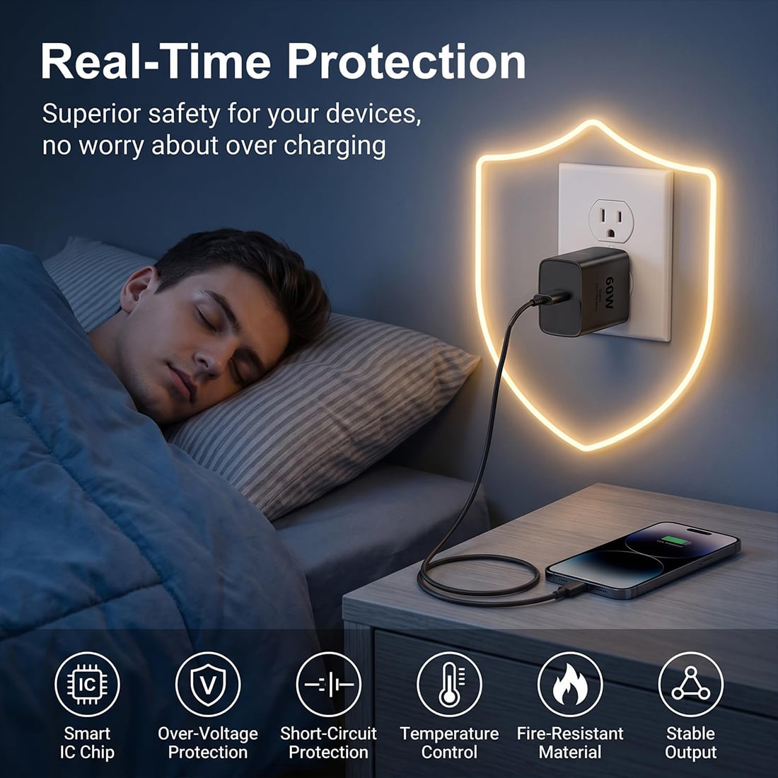 SAMSUNG 60W POWER ADAPTER USB-C CARGA SUPER RAPIDA - 3