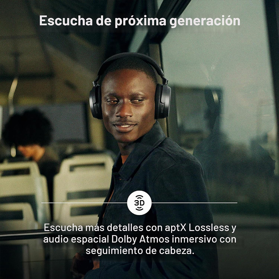 AURICULARES AUDIFONOS SENNHEISER MOMENTUM 5 WIRELESS 57 HORAS ANC - NEGRO - 3