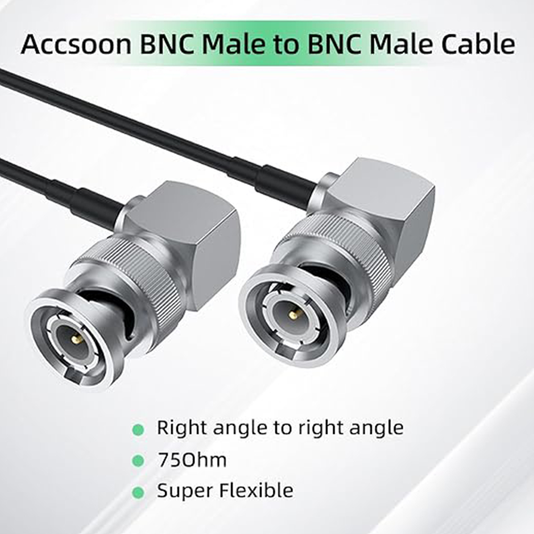 PARTES Y COMPONENTES ACCSOON XC-BNC-SDI-80 1MT - NEGRO - 3