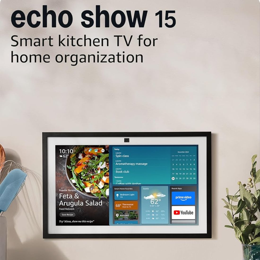 AMAZON ALEXA ECHO SHOW 15.6' GEN 2 (2024) PANTALLA FULL HD - 2