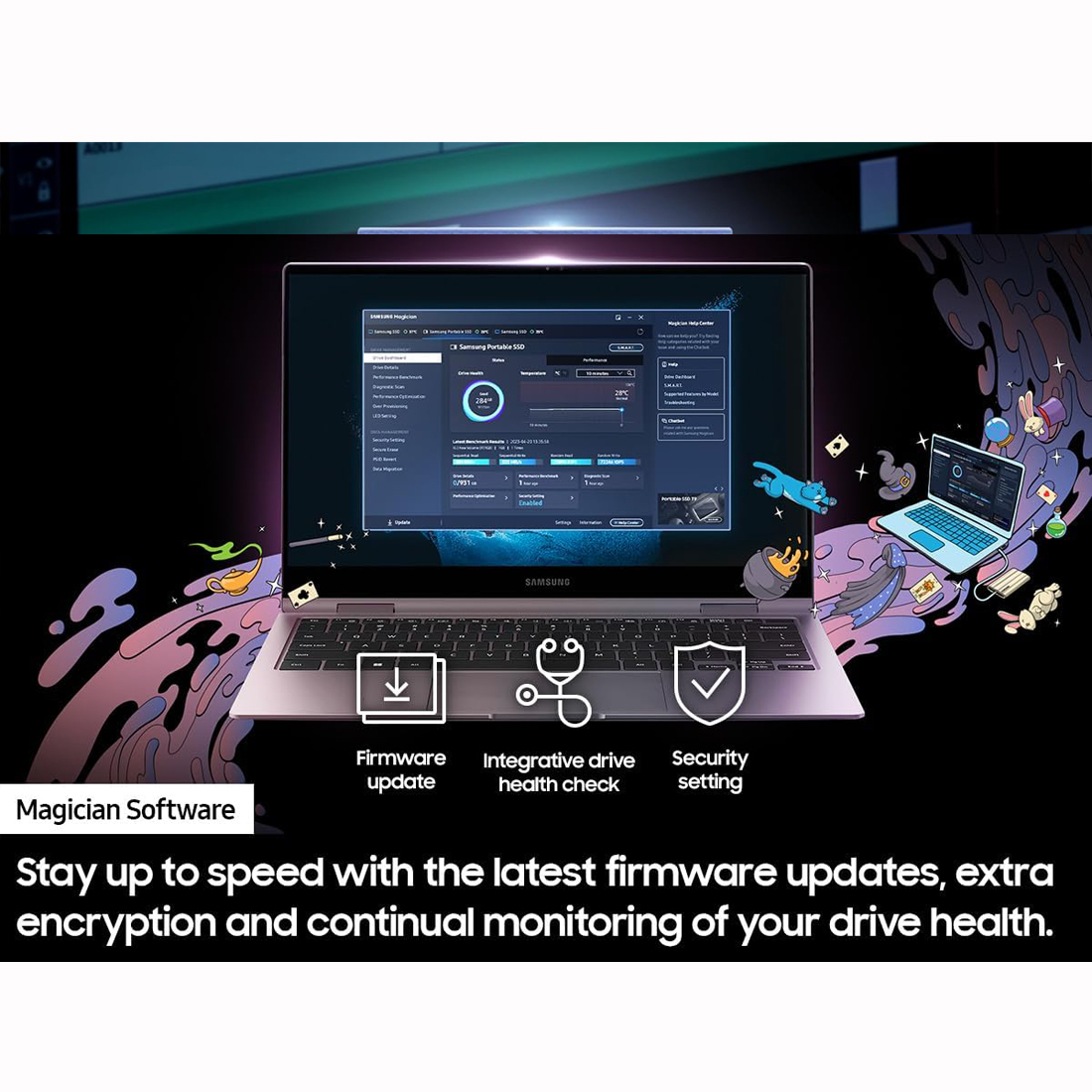 DISCO SSD PORTABLE SAMSUNG T9 DE 1 TB 2,000 MBS - 4