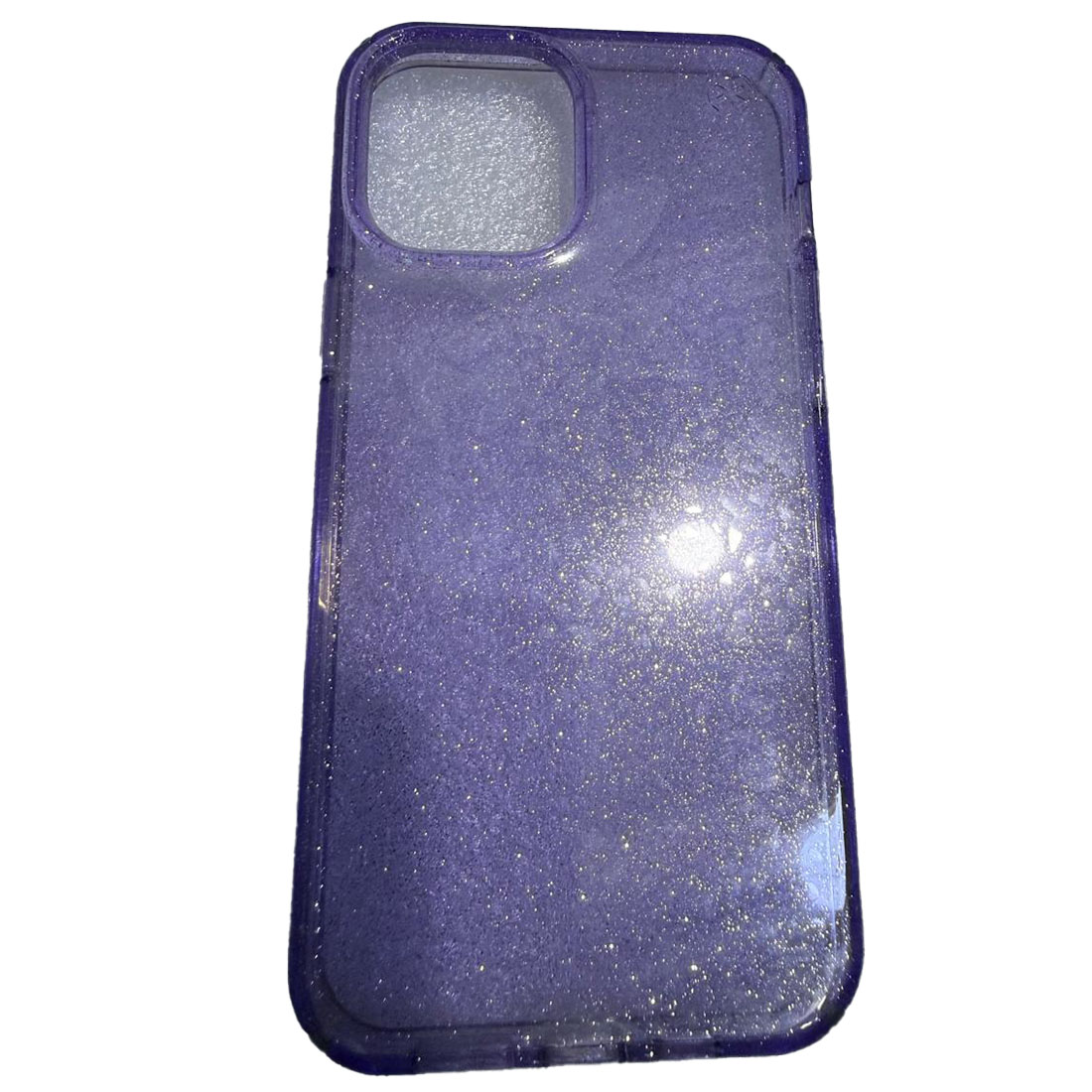 FUNDA SPECK PRESIDIO PERFECT CLEAR GLITTER + GRIPS IPHONE 12/13 PRO MAX - LILA - 1