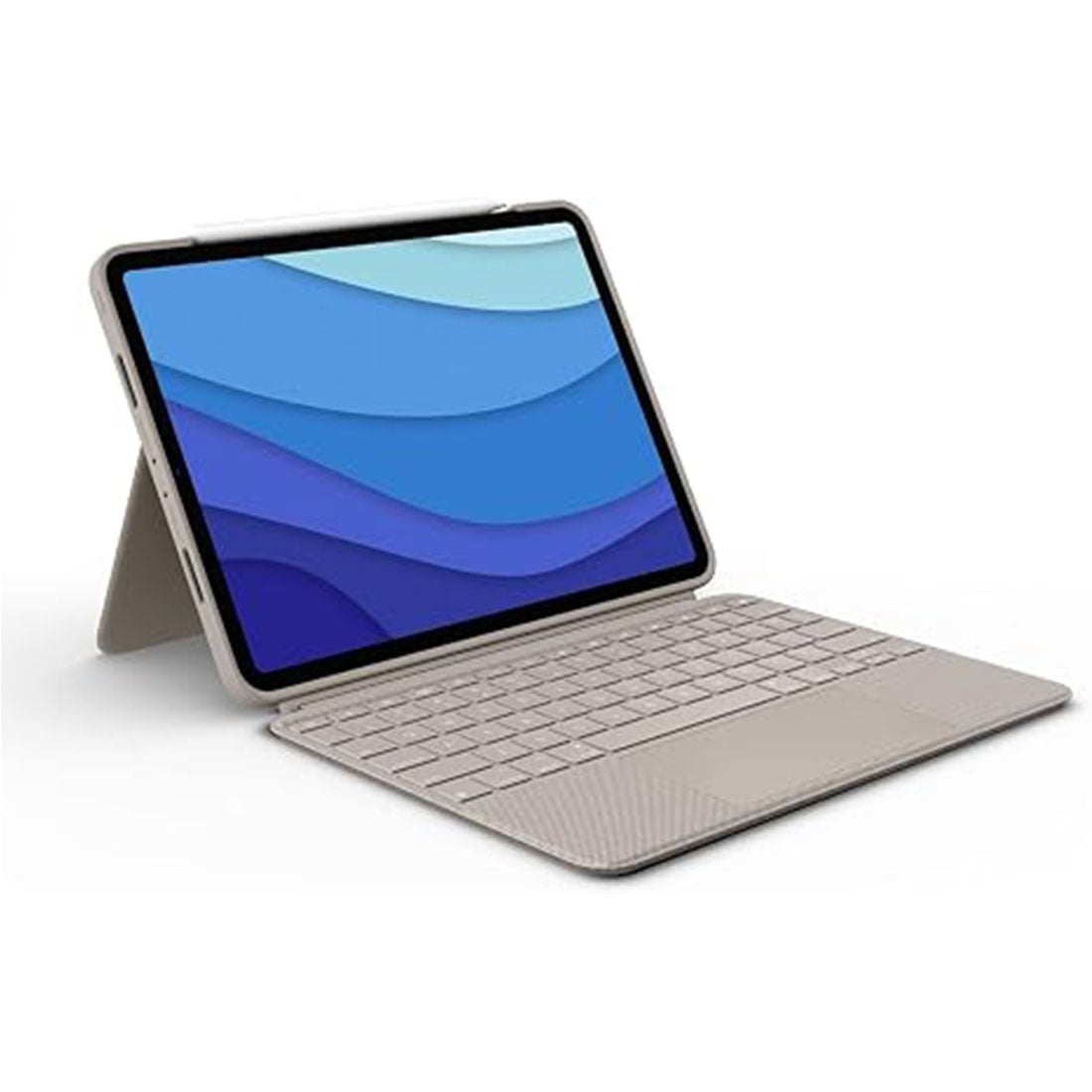 TECLADO LOGITECH COMBO TOUCH IPAD AIR 13 M2 M3 M4 - ARENA (SAND) - 1