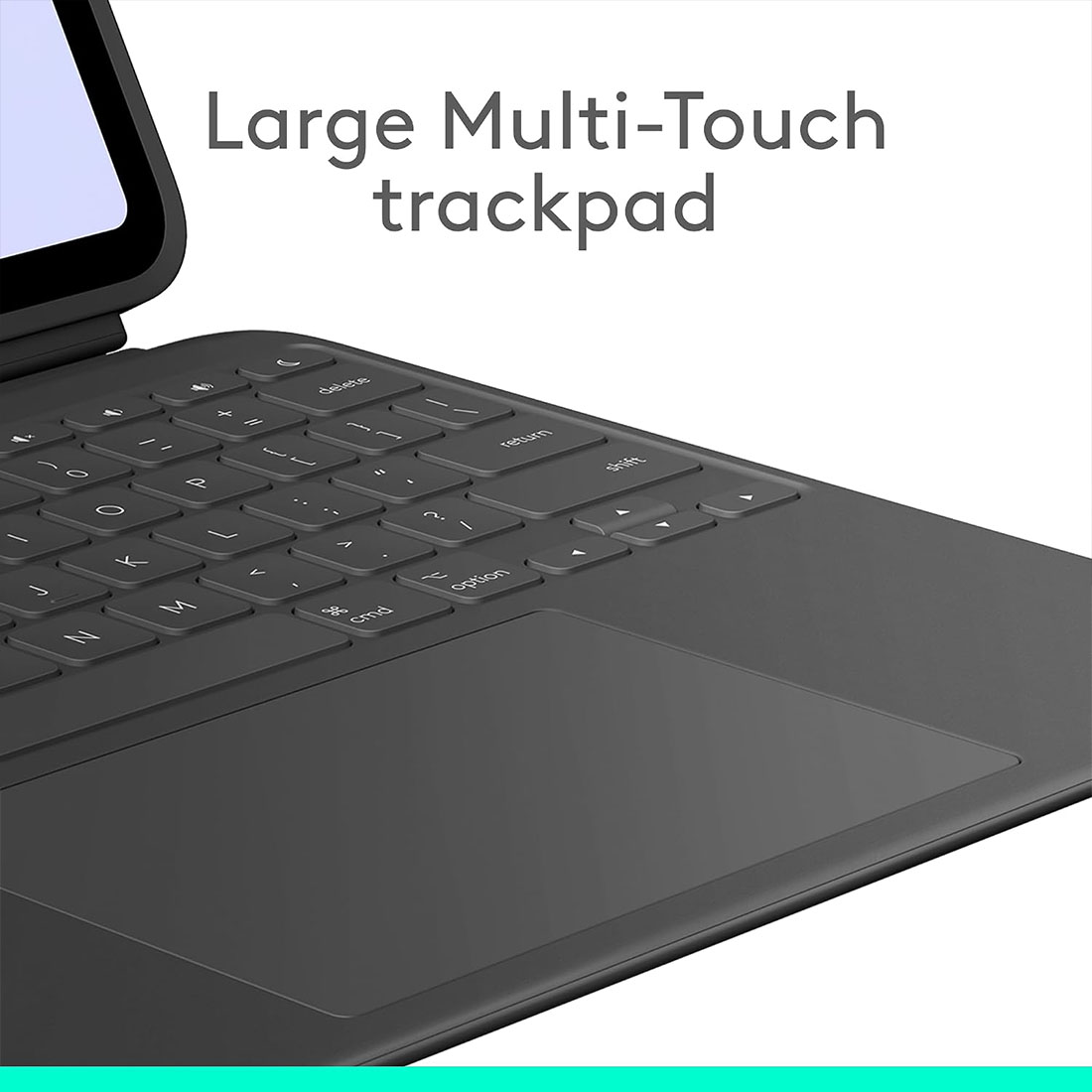 TECLADO LOGITECH COMBO TOUCH PARA IPAD PRO 13 CHIP M4 M5 2025 - NEGRO - 4
