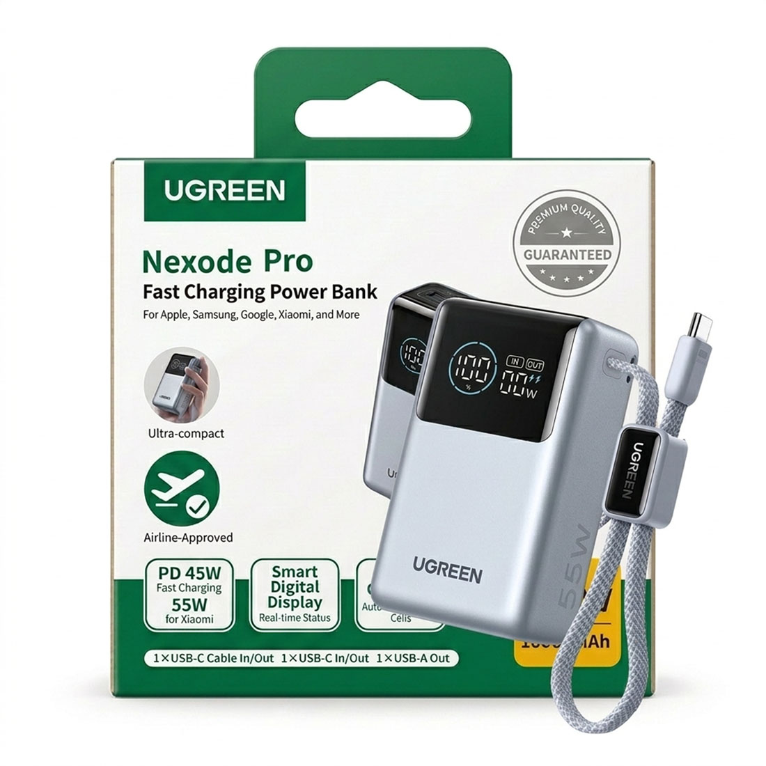 UGREEN NEXODE PRO FAST CHARGING POWER BANK 10000MAH 55W - 2