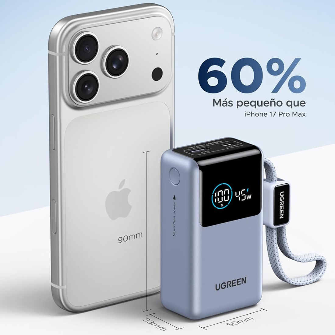 UGREEN NEXODE PRO FAST CHARGING POWER BANK 10000MAH 55W - 4