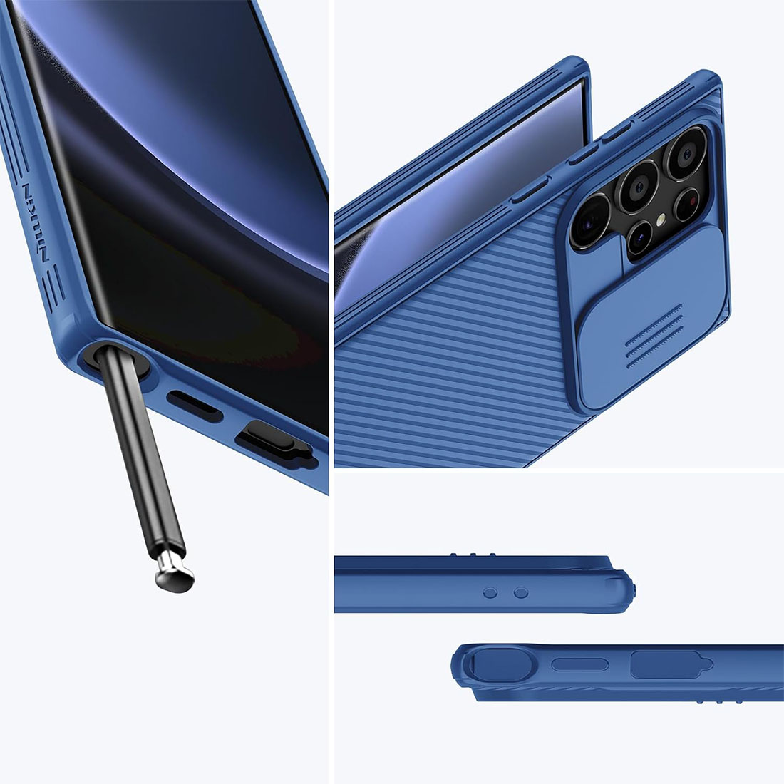 FUNDA PROTECTOR NILLKIN CAMSHIELD PRO CASE SAMSUNG GALAXY S24 ULTRA - AZUL - 8