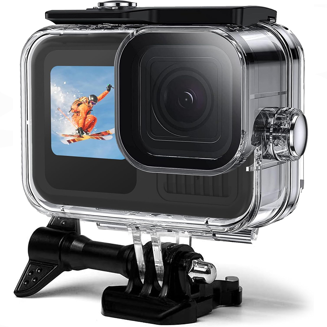 CARCASA CASE PROTECTOR PARA CÁMARAS GOPRO 9, 10, 11, 12, 13 - TRANSPARENTE - 1