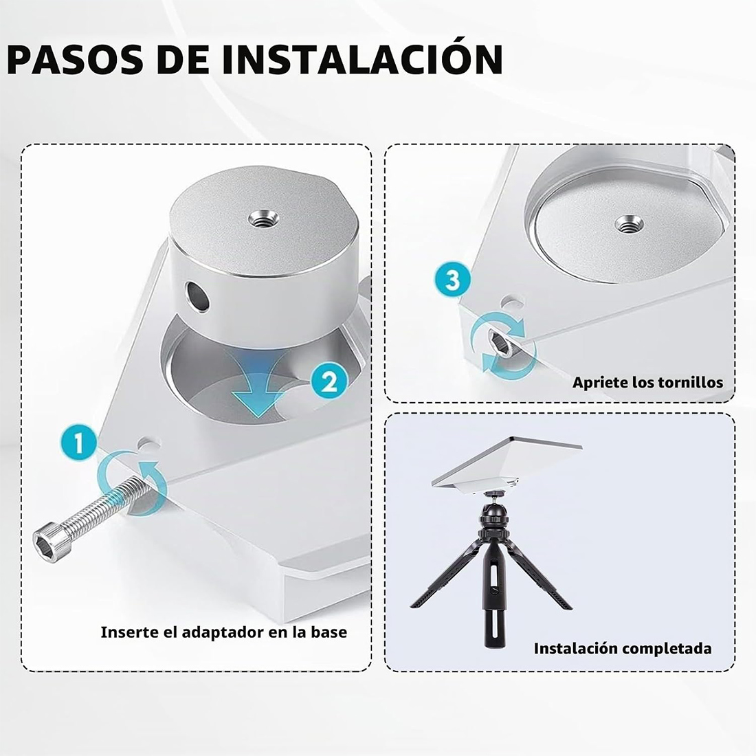 MINI SOPORTE O TRIPODE CON CABEZAL DE BOLA GIRATORIA 360 - 2