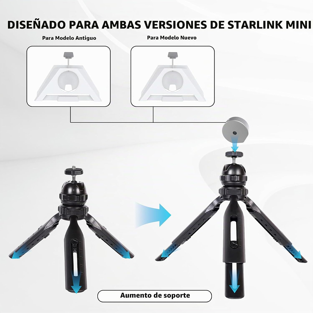 MINI SOPORTE O TRIPODE CON CABEZAL DE BOLA GIRATORIA 360 - 3