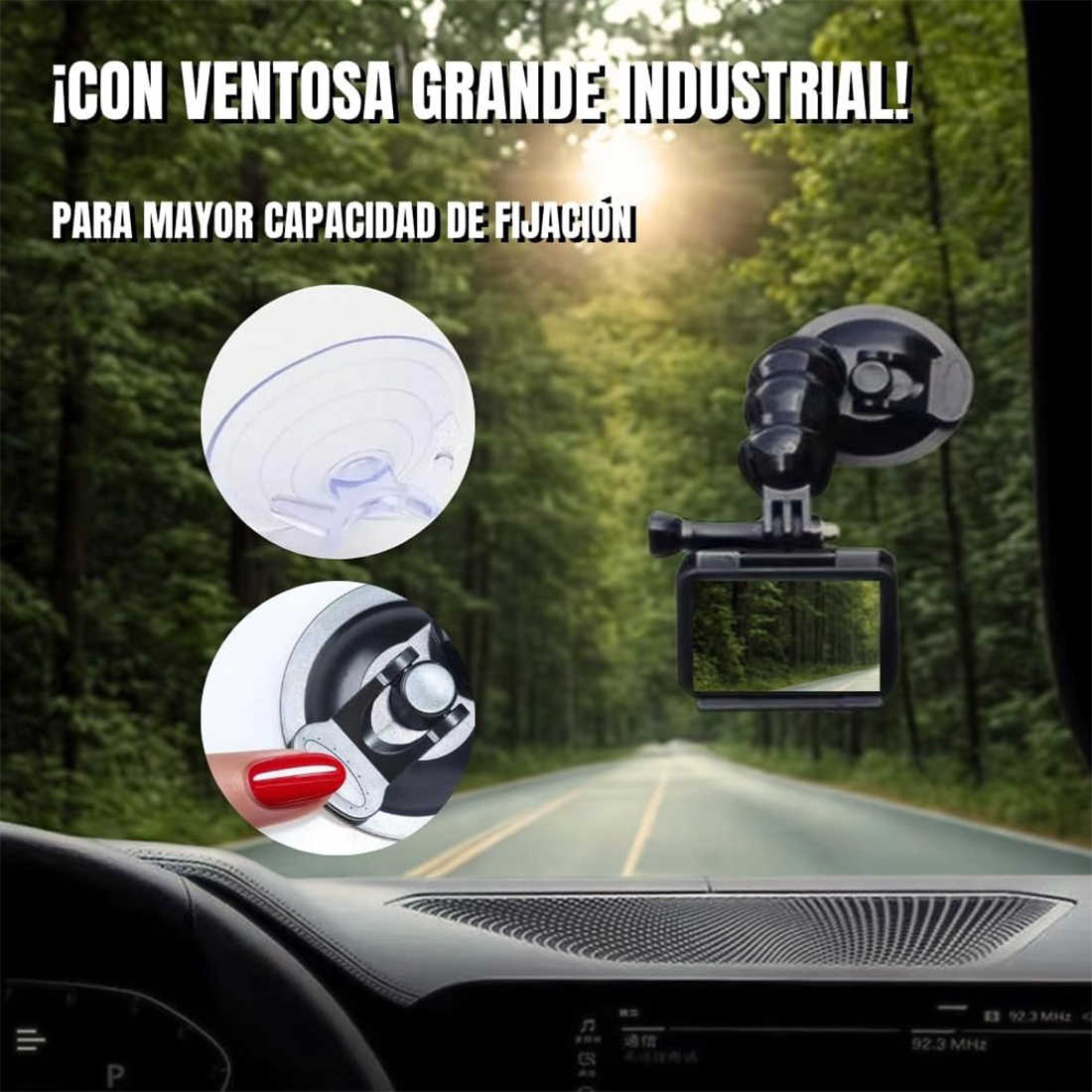 SOPORTE FLEXIBLE 360 O CUELLO DE GANSO CON VENTOSA - 6
