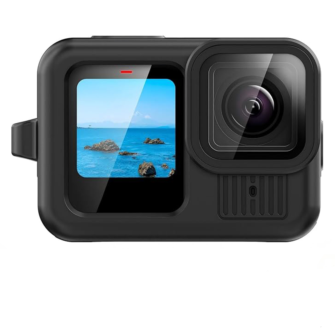 FUNDA DE SILICONA PARA GOPRO 9 10 11 12 13 CON TAPA DE LENTE Y CORDON - 2