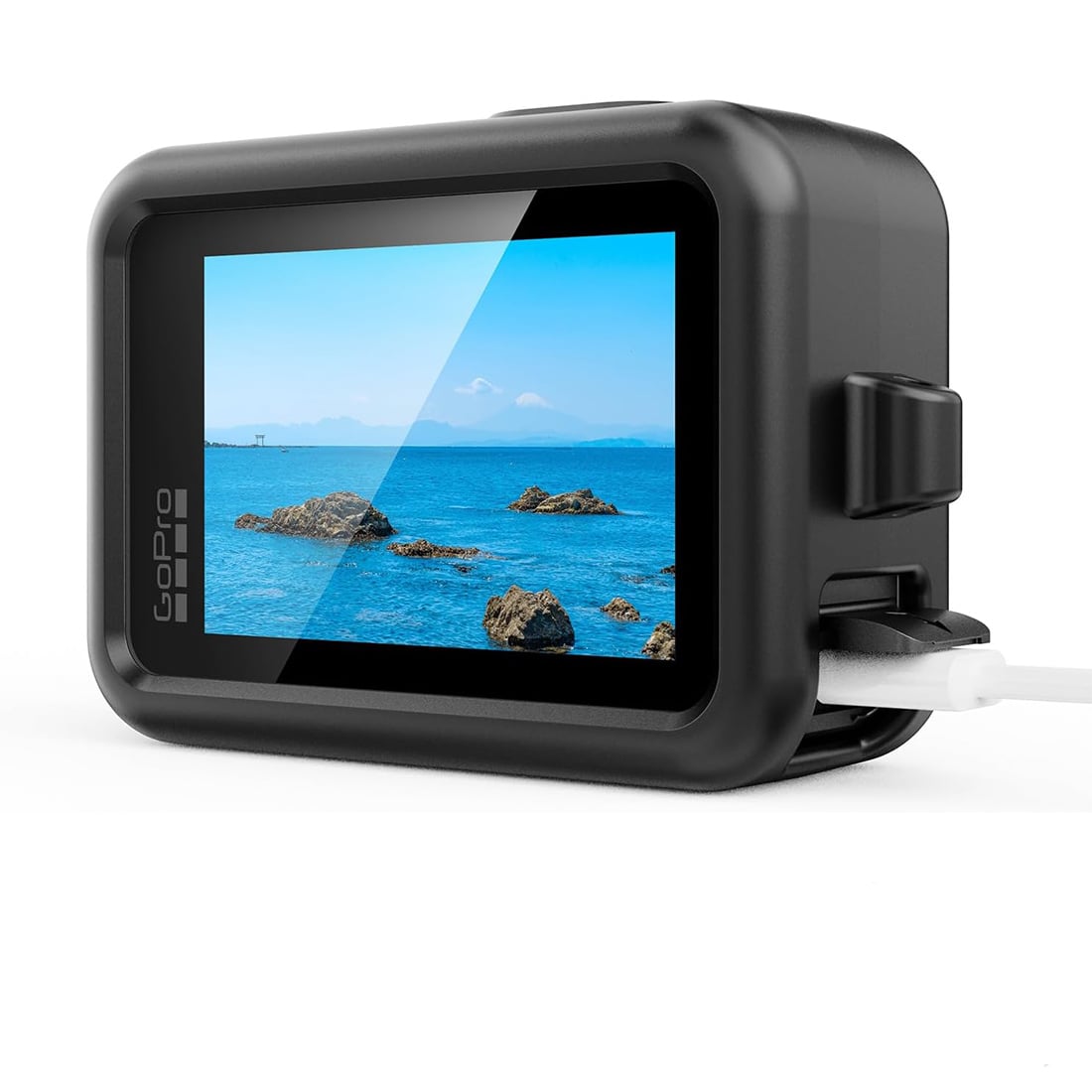 FUNDA DE SILICONA PARA GOPRO 9 10 11 12 13 CON TAPA DE LENTE Y CORDON - 4