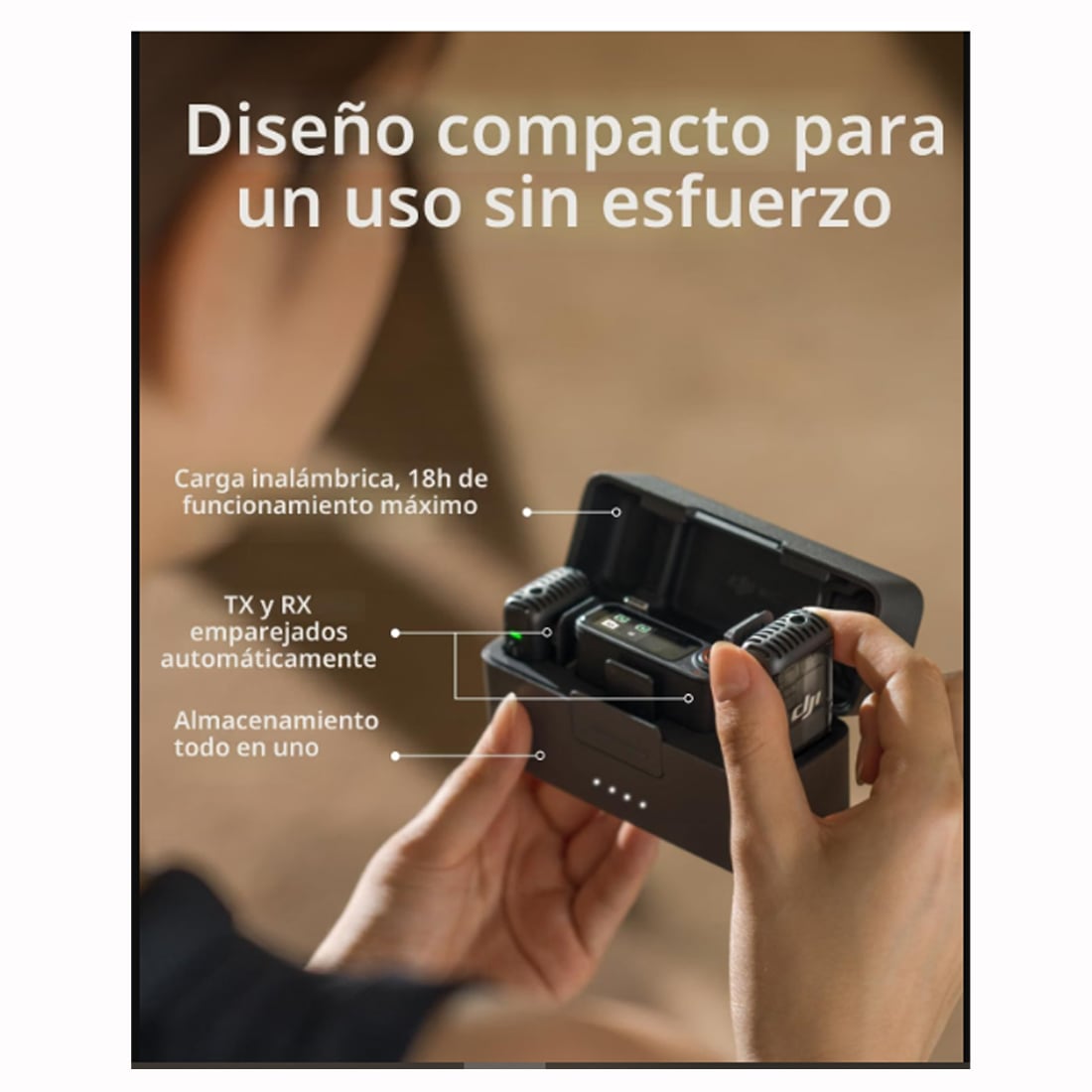 MICROFONOS DJI MIC 2 INALÁMBRICOS LAVALIER - 3