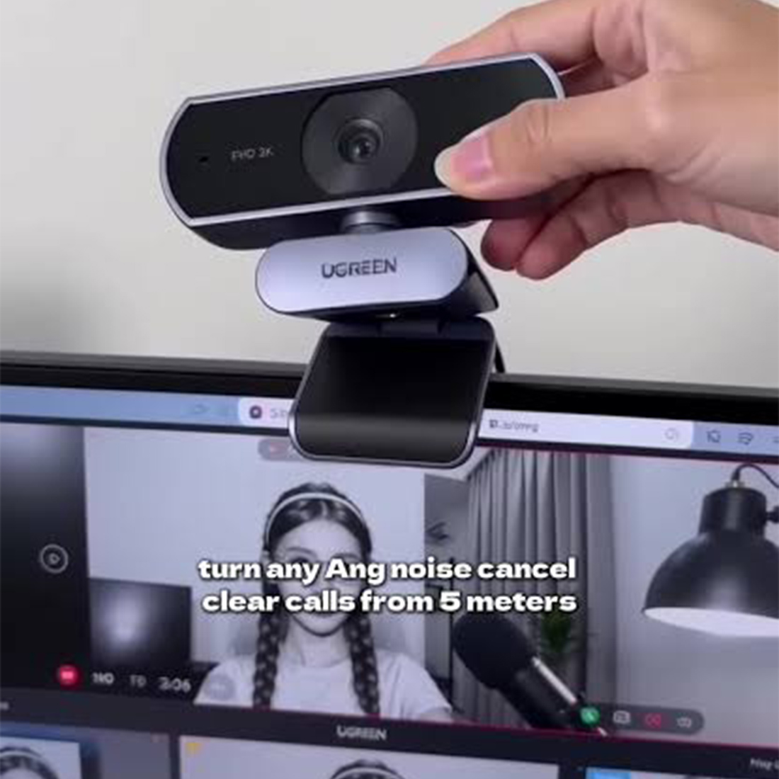 UGREEN USB FULL HD WEBCAM 2K 30FPS CM717 - 3