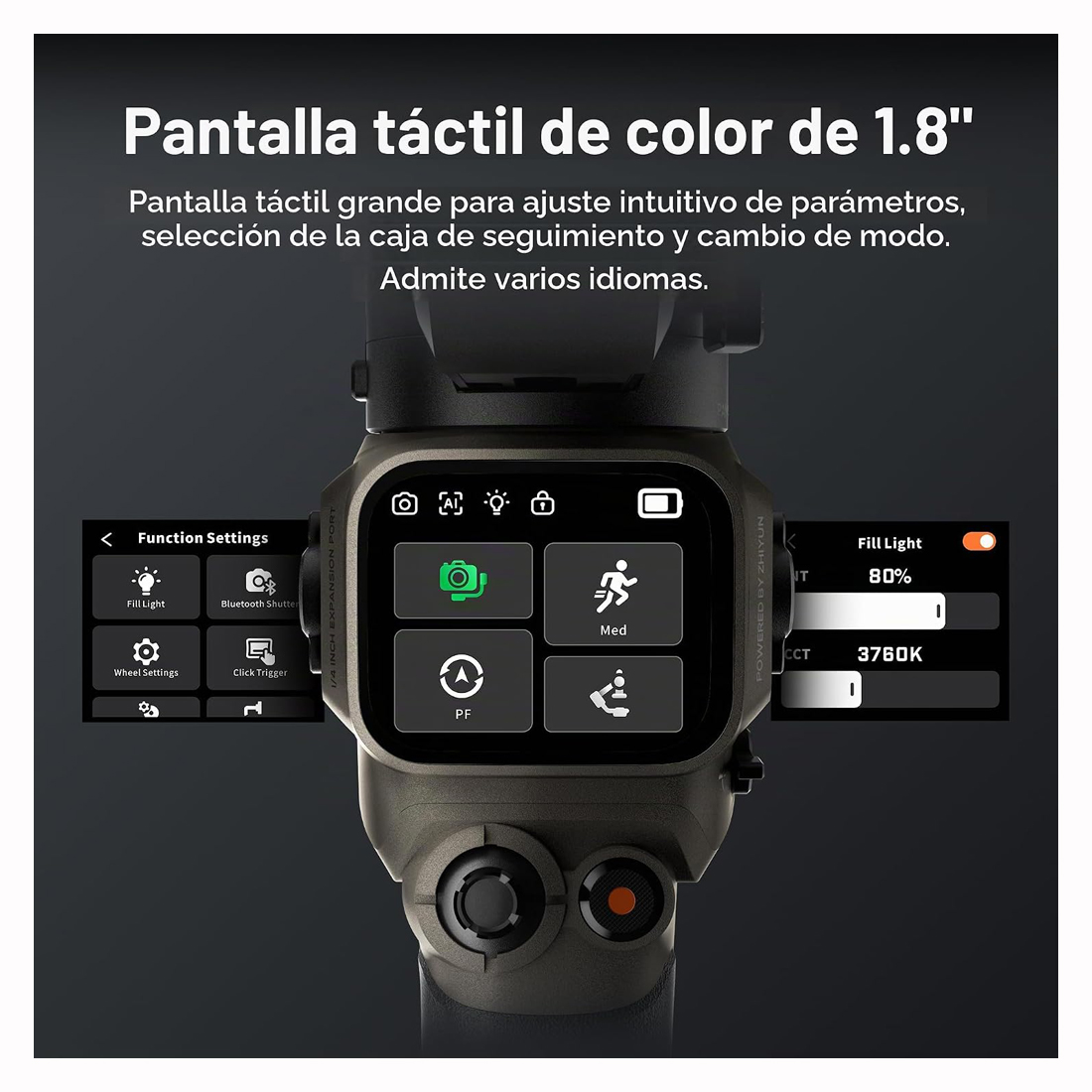 ESTABILIZADOR ZHIYUN WEEBILL 5 COMBO CON IA TRACKING  3KG - 5