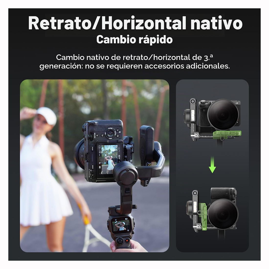 ESTABILIZADOR ZHIYUN WEEBILL 5 COMBO CON IA TRACKING  3KG - 7