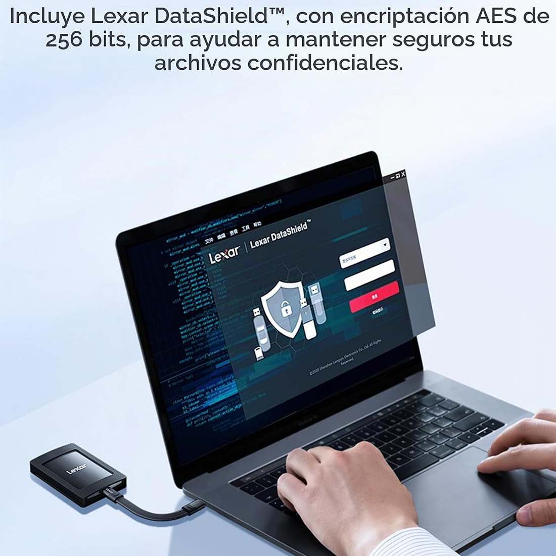 LEXAR SL500 1TB SSD EXTERNO MAGNETIC SET USB 3.2 GEN 2X2 TIPO C - NEGRO - 7