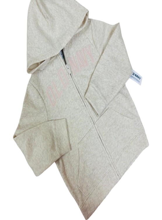 CASACA DE ALGODÓN PARA NIÑA MARCA OLD NAVY COLOR CREMA - 1