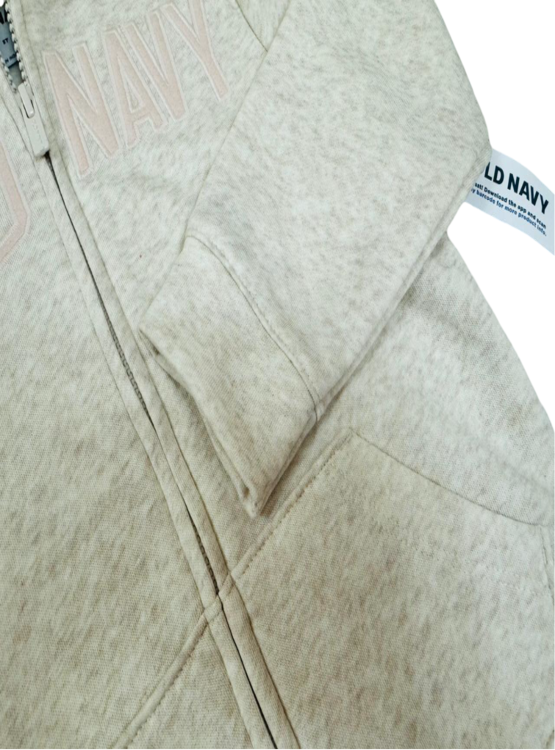 CASACA DE ALGODÓN PARA NIÑA MARCA OLD NAVY COLOR CREMA - 3
