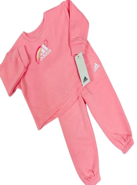 CONJUNTO 2 PIEZAS DE ALGODÓN PARA NIÑA MARCA ADIDAS COLOR ROSADO - 1