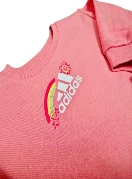 CONJUNTO 2 PIEZAS DE ALGODÓN PARA NIÑA MARCA ADIDAS COLOR ROSADO - 5