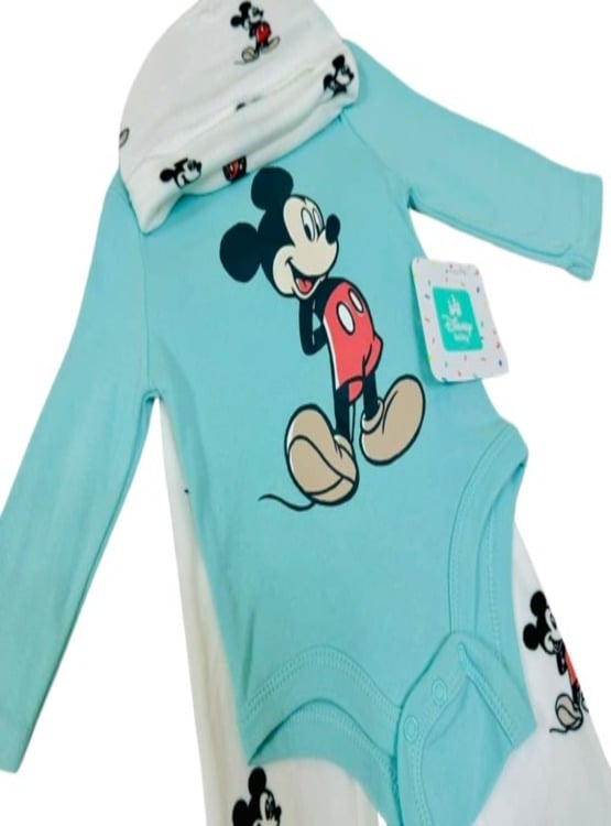 CONJUNTO 3 PIEZAS DE ALGODÓN PARA NIÑO MARCA DISNEY BABY MULTICOLOR - 2