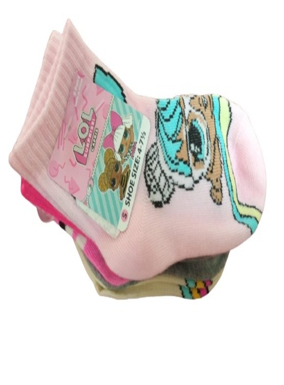 PACK DE MEDIAS DE ALGODÓN PARA NIÑA MARCA LOL - 1