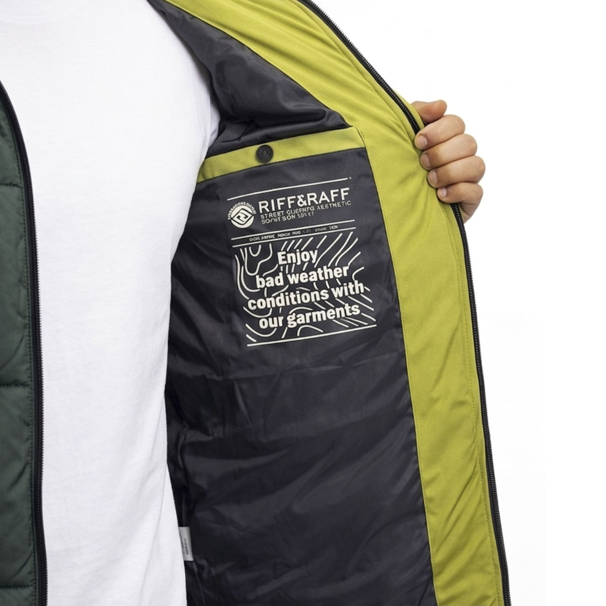 CASACA HOMBRE RIFF RAFF DARKS VERDE OLIVO - 4