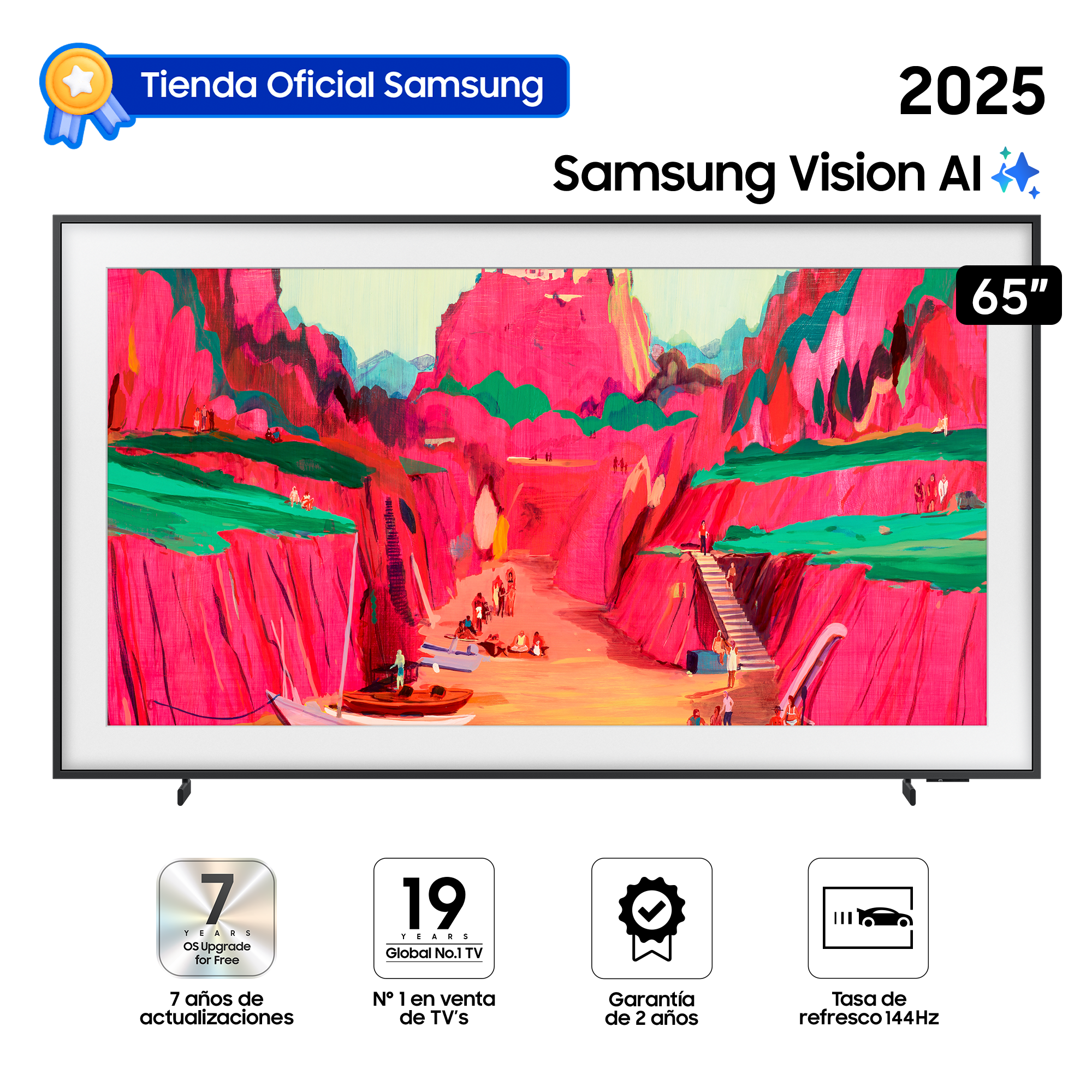 SMART TV SAMSUNG 65' THE FRAME PRO LS03FW BLACK QN65LS03FWGXPE - 1